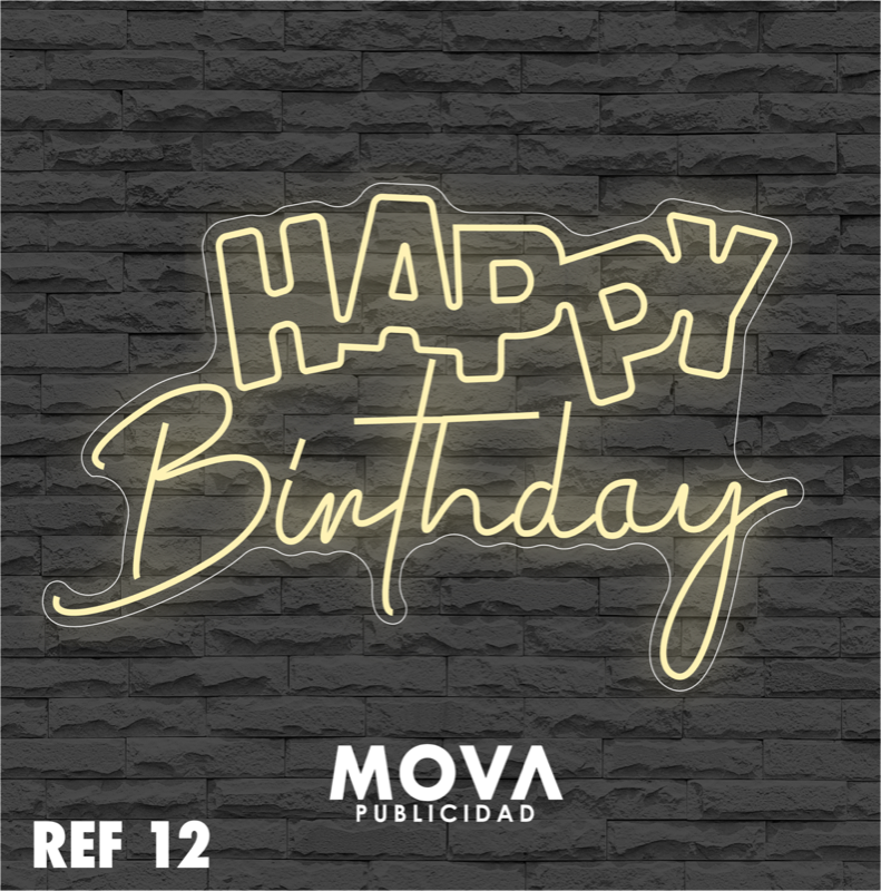 Happy Birthday REF 12 - luz cálida